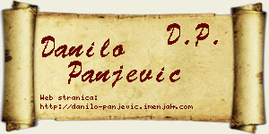 Danilo Panjević vizit kartica